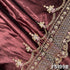Cut Dana Thread Sequins Work Velvet Fabric-F5199